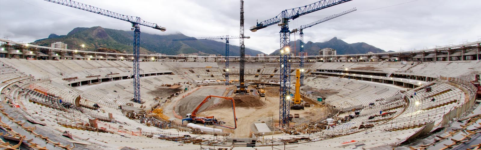 Obra de ingeniería civil en estadio